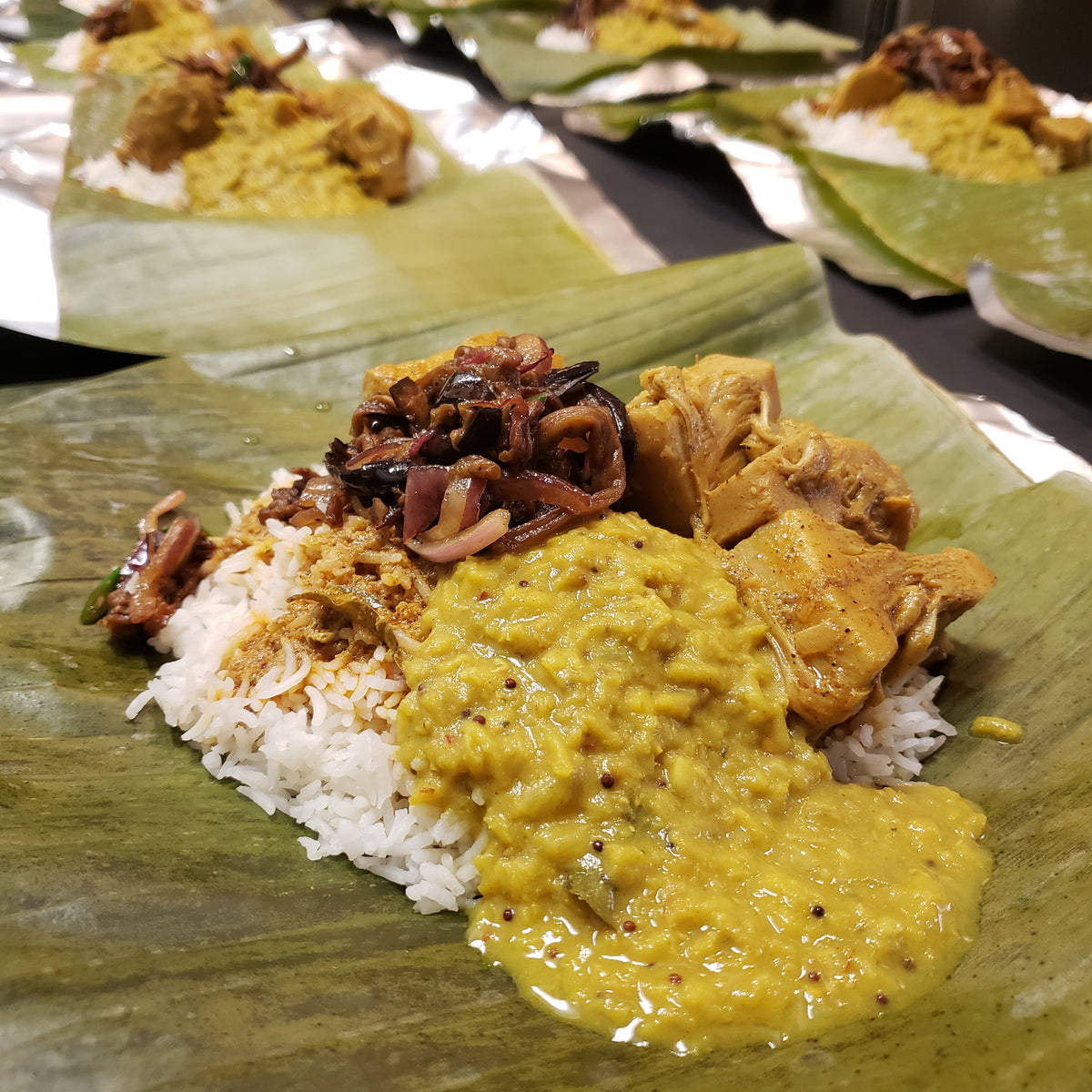 Banana Leaf Wrapped Rice Meals